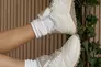 Женские кроссовки кожаные зимние молочные Emirro 10271-20 Фото 1