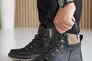 Мужские ботинки кожаные зимние черные Rivest С Фото 3