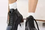 Жіночі черевики шкіряні зимові чорні Udg 24171/1А Фото 3