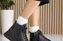 Жіночі черевики шкіряні зимові чорні Udg 24171/1А Фото 10