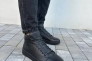 Ботинки мужские кожаные черного цвета зимние Фото 1
