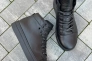 Ботинки мужские кожаные черного цвета зимние Фото 10
