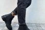 Ботинки мужские кожа флотар черного цвета демисезонные Фото 1