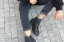Ботинки мужские кожа флотар черного цвета демисезонные Фото 5