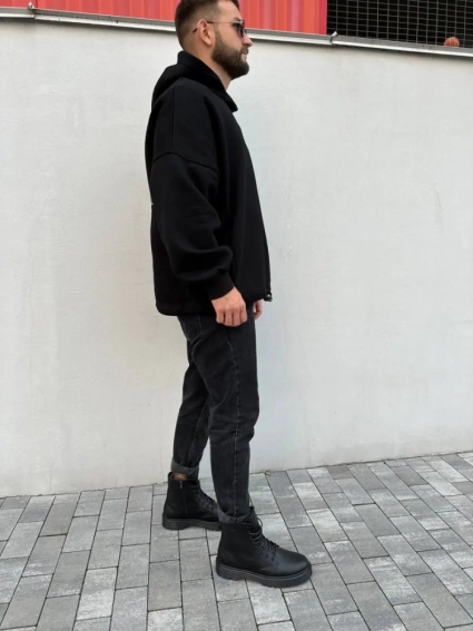 Ботинки мужские кожаные черные зимние фото 7 — интернет-магазин Tapok