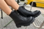 Ботинки женские кожаные черные зимние Фото 1