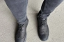 Ботинки мужские из нубука черного цвета демисезонные Фото 3