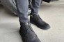 Ботинки мужские из нубука черного цвета демисезонные Фото 4