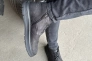 Ботинки мужские из нубука черного цвета демисезонные Фото 5