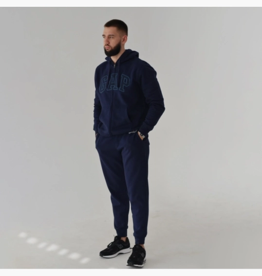 Толстовка чоловіча Gap Logo Zip Hoodie Tapestry Navy 218871561 фото 30 — інтернет-магазин Tapok