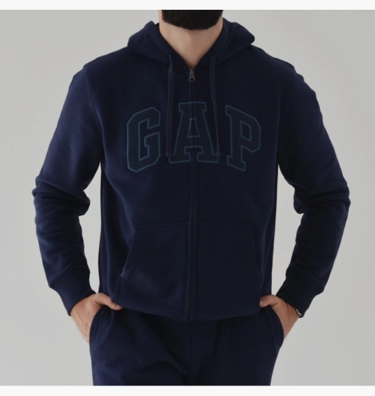 Толстовка чоловіча Gap Logo Zip Hoodie Tapestry Navy 218871561 фото 32 — інтернет-магазин Tapok