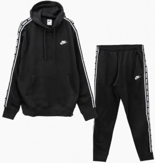 Спортивний костюм Nike Club Fleece Graphics Hooded Track Suit Black FB7296-010