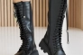 Женские ботинки кожаные зимние черные Caiman М20 высокие Фото 12