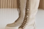 Женские ботинки кожаные зимние бежевые Caiman М20 высокие Фото 1