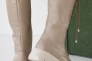 Женские ботинки кожаные зимние бежевые Caiman М20 высокие Фото 10