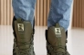 Мужские ботинки кожаные зимние хаки Ice field T2 Фото 3