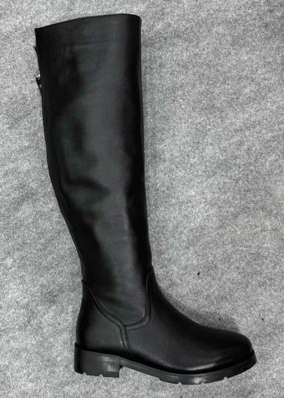 Сапоги женские кожаные черные зимние фото 1 — интернет-магазин Tapok