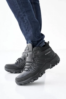 Чоловічі черевики шкіряні зимові чорні Clubshoes B 4 бот