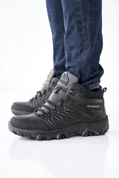 Мужские ботинки кожаные зимние черные Clubshoes B 4 бот фото 4 — интернет-магазин Tapok