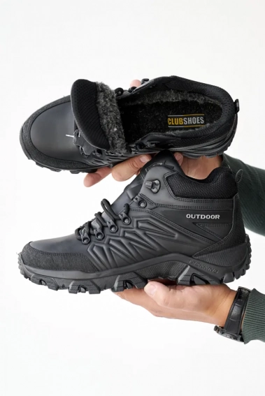 Чоловічі черевики шкіряні зимові чорні Clubshoes B 4 бот фото 6 — інтернет-магазин Tapok