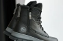Подростковые ботинки кожаные зимние черные-серые Nivas П 4 Фото 3