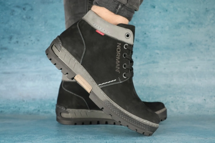 Мужские ботинки нубуковые зимние Norman 158 фото 1 — интернет-магазин Tapok