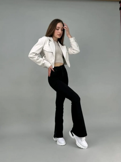 Кроссовки женские кожаные белого цвета зимние фото 7 — интернет-магазин Tapok