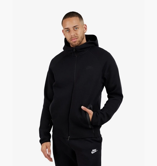 Толстовка Nike Tech Fleece Full-Zip Hoodie Black FB7921-010 фото 6 — інтернет-магазин Tapok