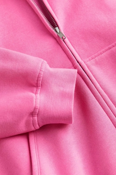 Толстовка H&M Oversized Hooded Jacket Pink 1131631004 фото 6 — інтернет-магазин Tapok