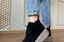Ботинки женские замшевые черные демисезонные Фото 1