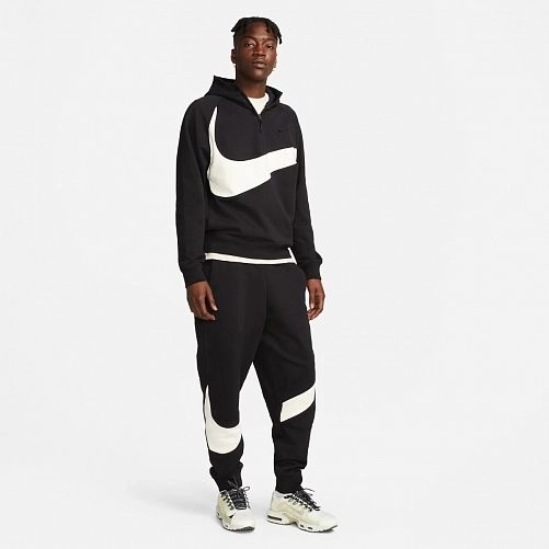 Мужская кофта M NIKE SWOOSH FLC HZ HOODIE DX0566-013 фото 4 — интернет-магазин Tapok