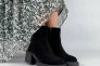 Ботинки женские замшевые черные на каблуках демисезонные Фото 7