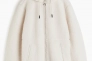 Куртка H&amp;M Hooded Teddy Fleece Jacket Beige 1162641001 Фото 1