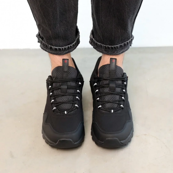 Кросівки термо чоловічі 587138 Чорні фото 3 — інтернет-магазин Tapok