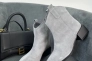 Ботинки ковбойки женские замшевые серого цвета на каблуке демисезонные Фото 10