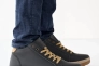 Мужские ботинки кожаные зимние черно-бежевые CrosSAV 23-58 Фото 6