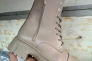 Женские ботинки кожаные зимние бежевые Emirro 1087-505 два замка на меху Фото 12