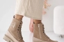 Женские ботинки кожаные зимние бежевые Emirro Бж 62,2-505 Фото 9