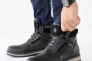 Мужские ботинки кожаные зимние черные Riccone 222 Фото 6