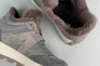 Кросівки жіночі шкіряні сірі зі вставками замші зимові Фото 12