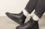 Ботинки кожаные зимние 587168 Черные Фото 1