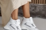 Жіночі кросівки шкіряні зимові білі-сірі Emirro 2721 Фото 4