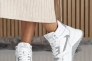 Жіночі кросівки шкіряні зимові білі-сірі Emirro 2721 Фото 7