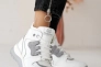 Женские кроссовки кожаные зимние белые-серые Emirro 271 Фото 2