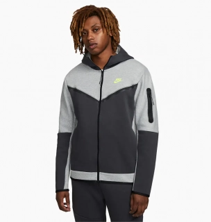 Толстовка Nike Sportswear Tech Fleece Full-Zip Hoodie Grey DV0537-063