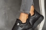 Жіночі кросівки шкіряні зимові чорні Yuves 8011 на меху Фото 4