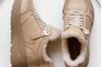 Жіночі кросівки шкіряні зимові бежеві Yuves 91175 На меху Фото 10