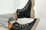 Женские ботинки кожаные зимние черно-бежевые Tango 120 Фото 11