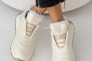 Женские кроссовки кожаные зимние молочные Emirro 10845-20 Фото 4
