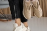 Женские кроссовки кожаные зимние молочные Emirro 10845-20 Фото 10